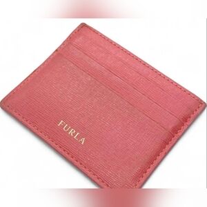 Furla Camelia Card Case In Saffiano Leathern Great Condition.